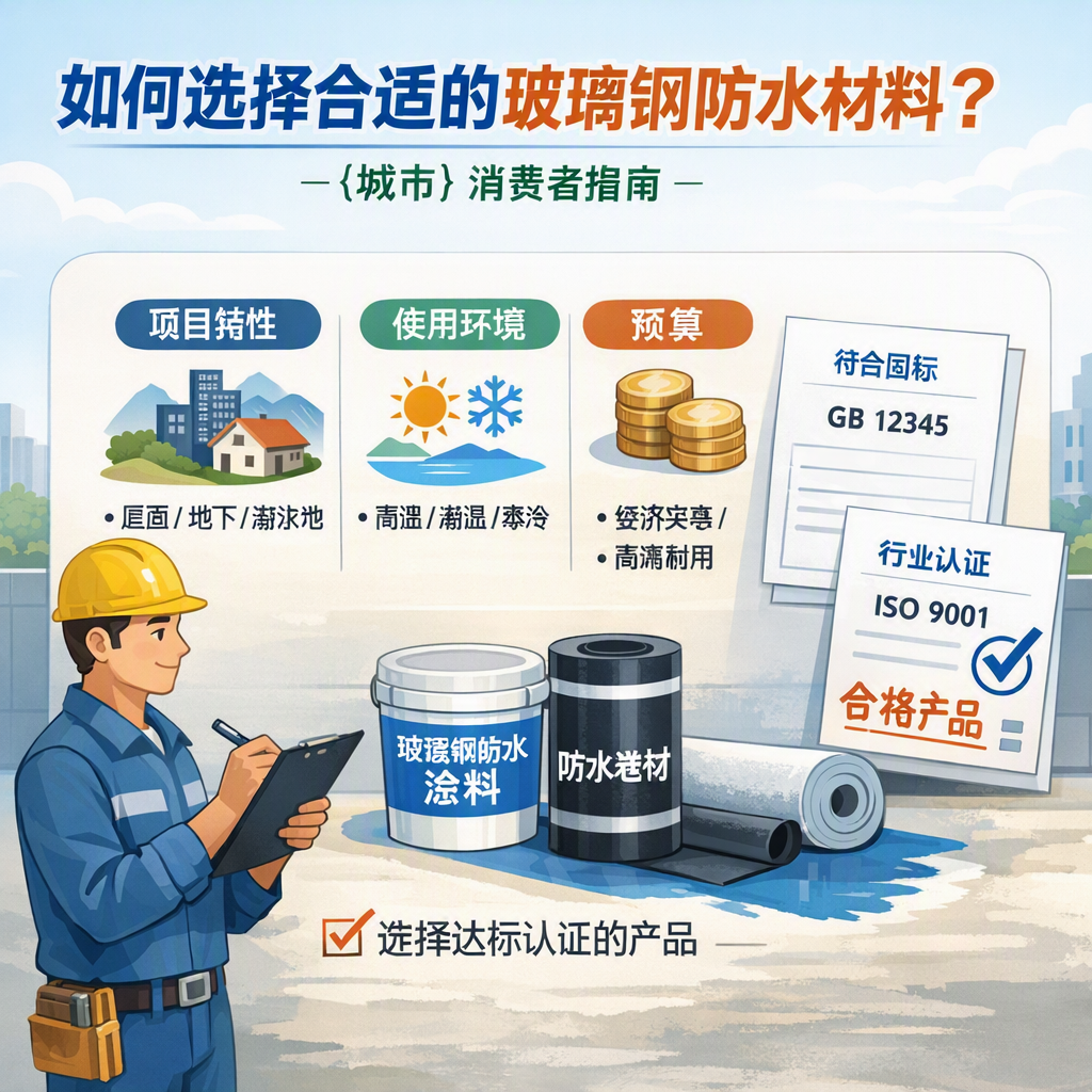 如何判定玻璃钢防水材料的合格标准？ 长沙 消费者指南