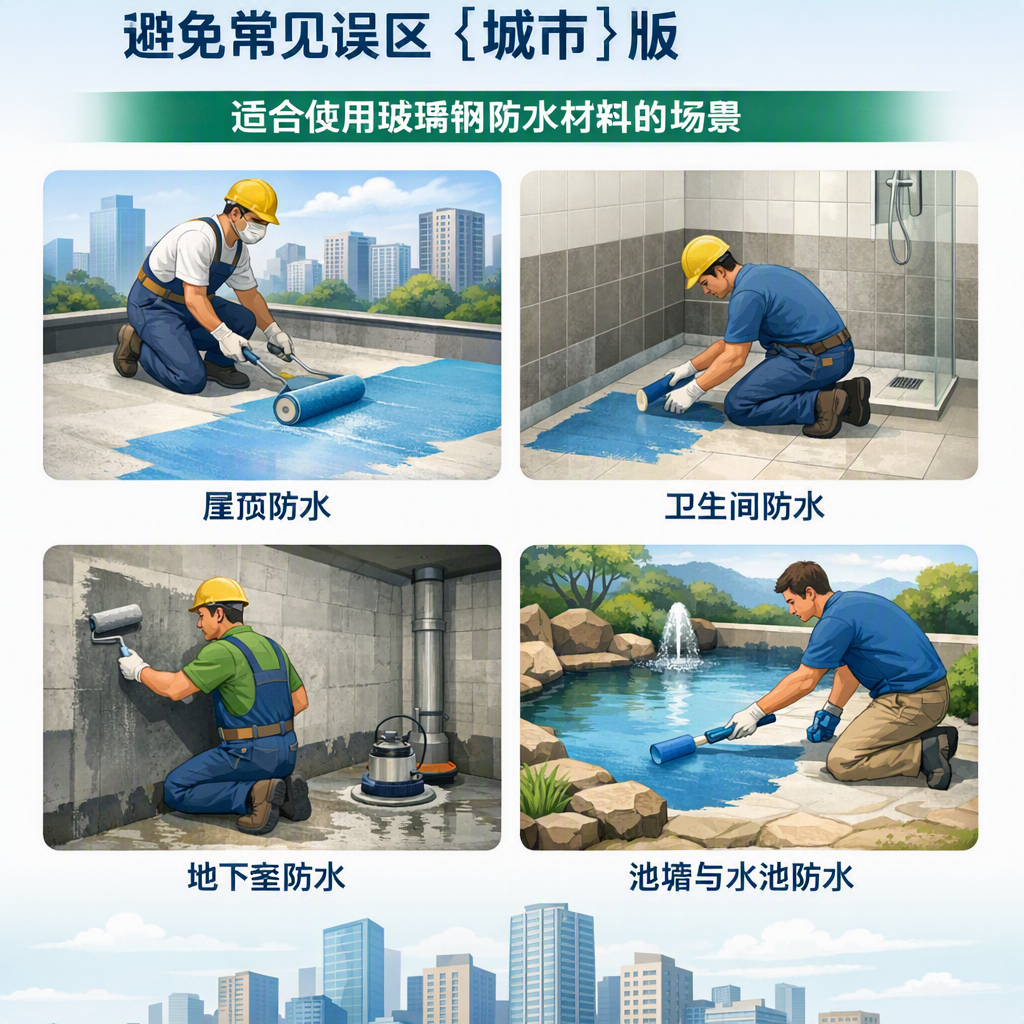 玻璃钢防水材料施工注意事项，避免常见误区 长沙 版