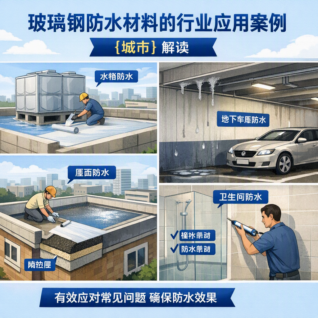玻璃钢防水材料的行业应用案例，长沙解读